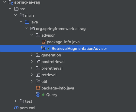 Spring-AI RAG模块的项目结构