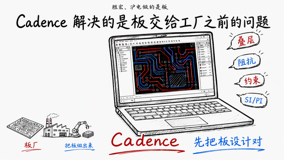 Cadence PCB设计工具定位:把板设计对再交给板厂