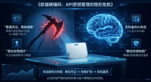 API密钥静默升级风险示意图