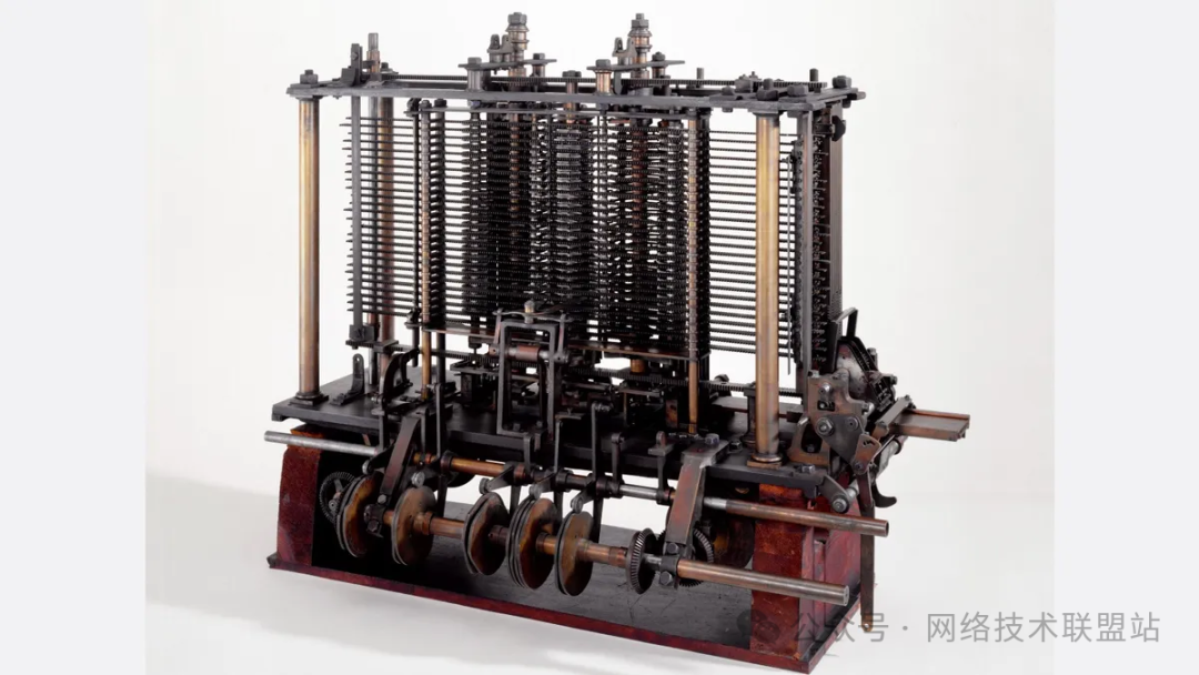 分析机内部机械结构示意图