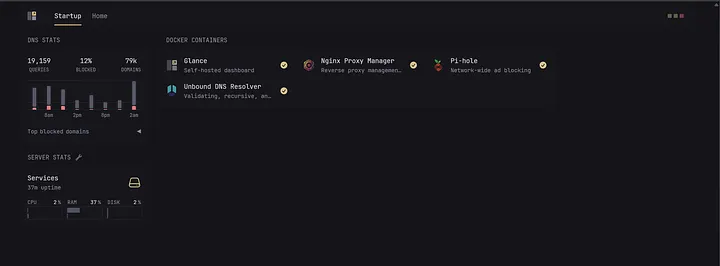 家庭DNS服务监控仪表盘
