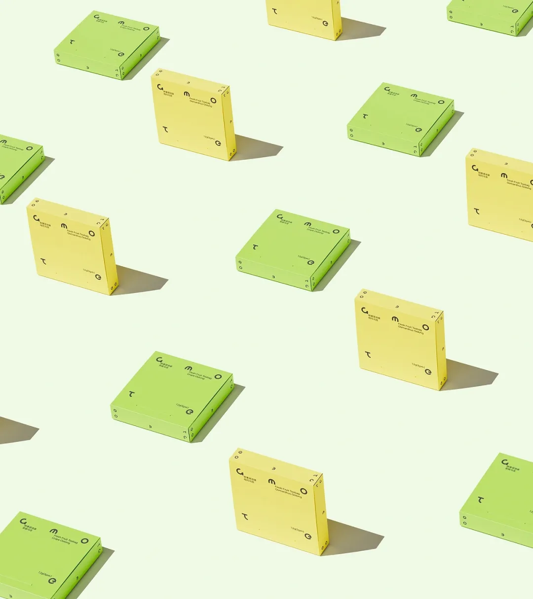 TeAmo绿色与黄色包装盒