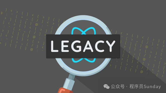 LEGACY字样放大镜聚焦图