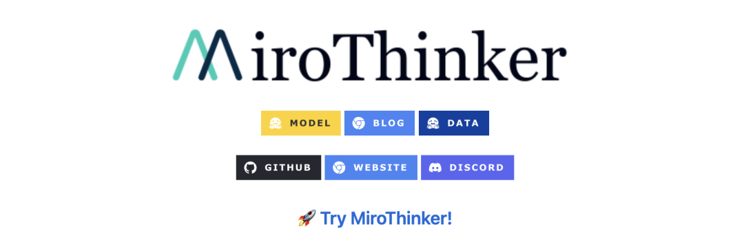 MiroThinker项目主页与快速链接
