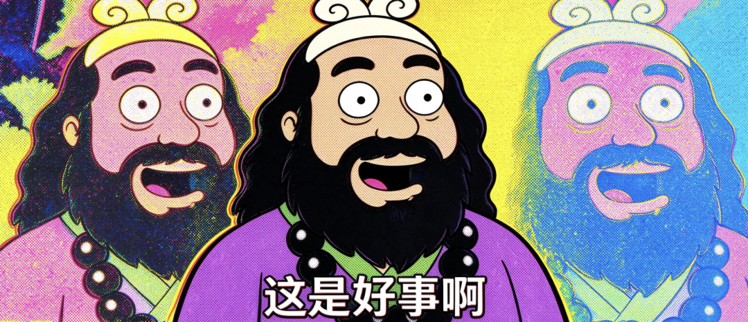 Agent生成的波普艺术风三重影封面