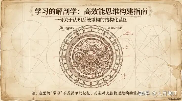 学习的本质：大脑认知系统重构示意图