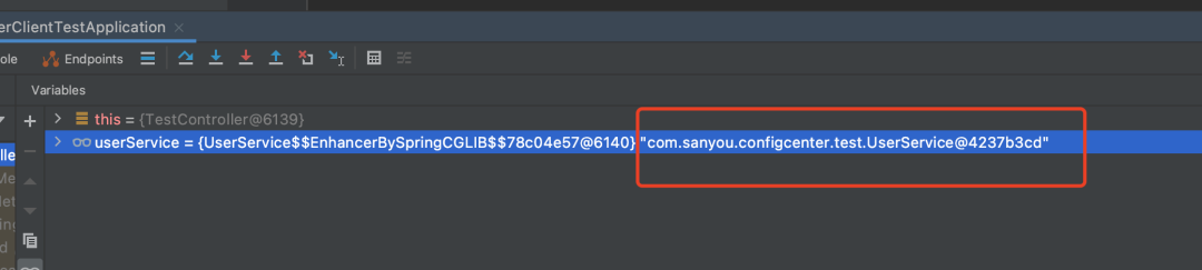 配置刷新后目标对象被替换