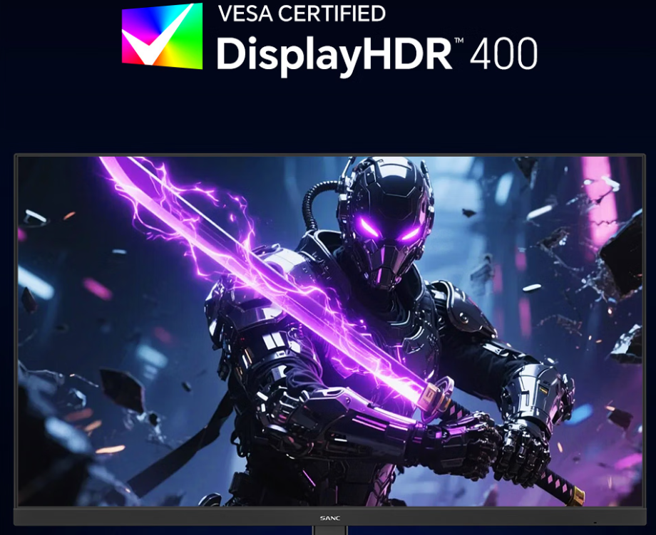 SANC G75显示器HDR认证图