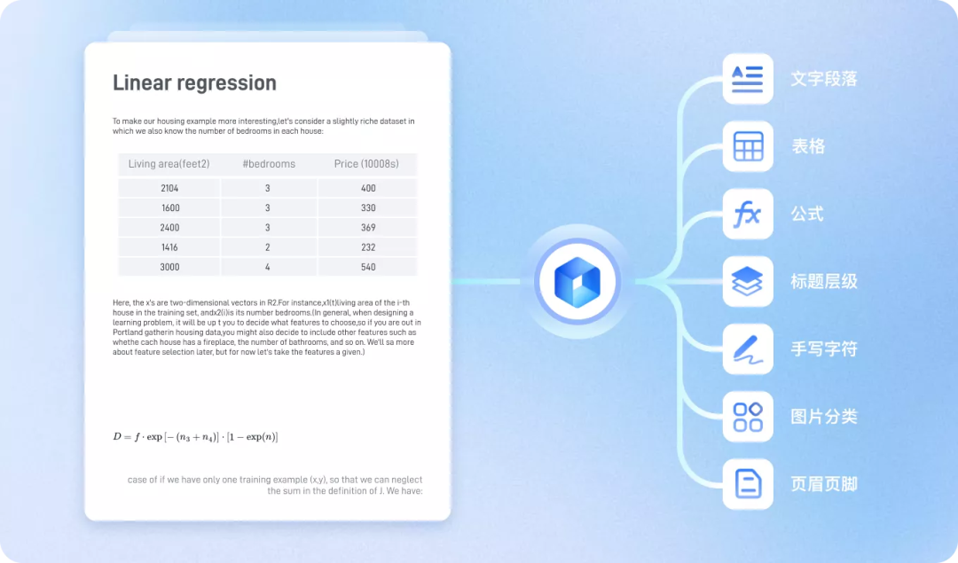 包含表格与公式的复杂幻灯片解析示例