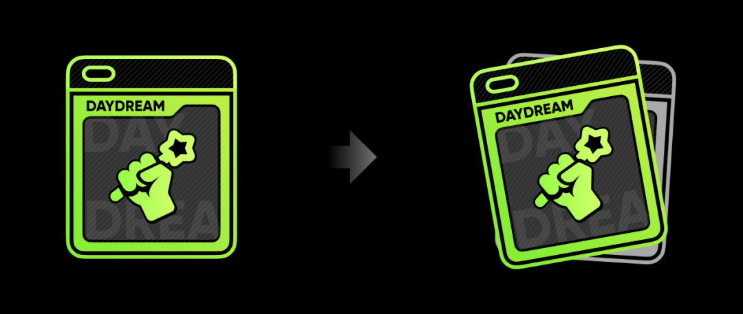 通过图形叠加创建空间层次感示意图