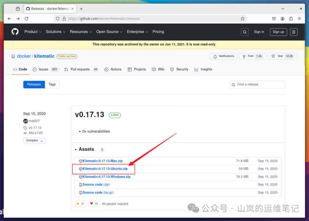 GitHub Kitematic发布页面截图