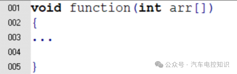 数组作为函数形参的声明