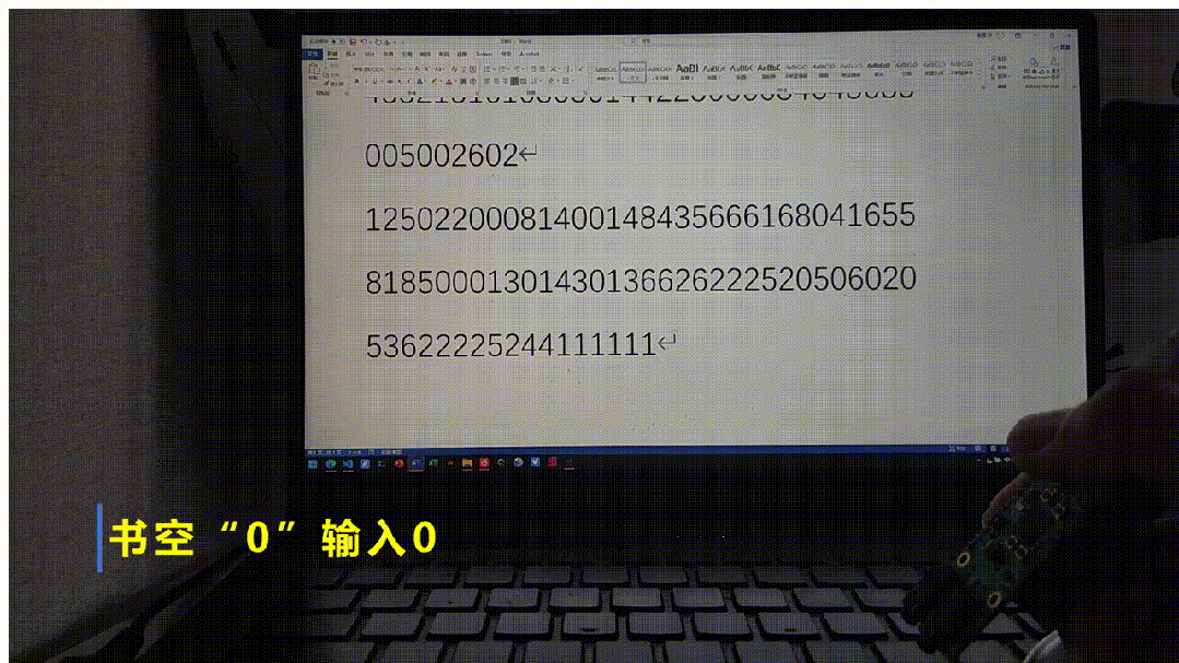手势输入数字演示