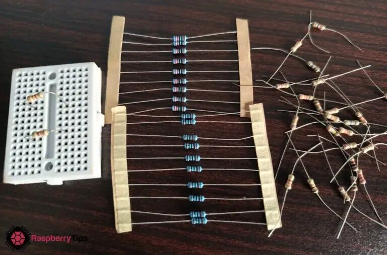 不同阻值的色环电阻