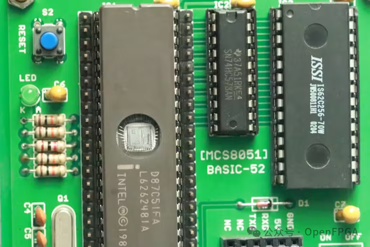 8051单板计算机电路板细节