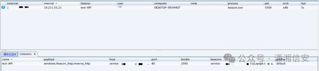 Cobalt Strike API网关监听器上线成功