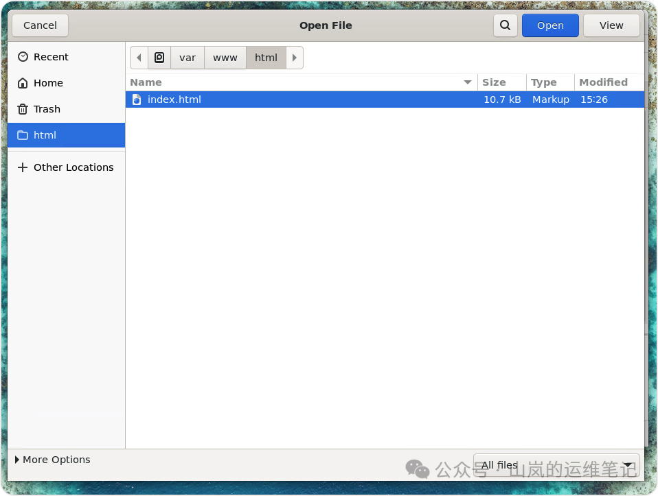 Geany 打开文件对话框