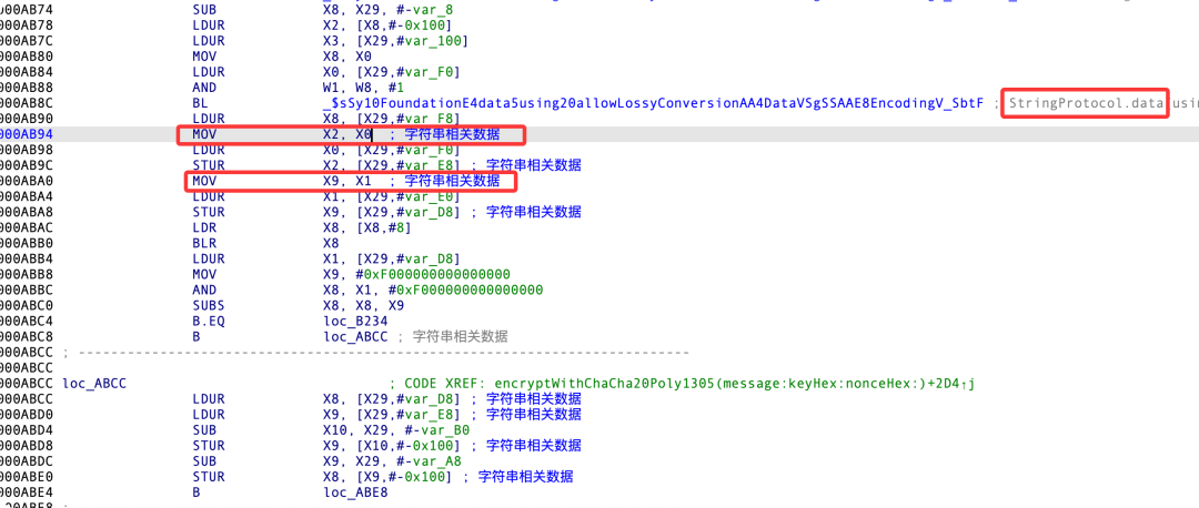 最终追溯到String转Data的调用