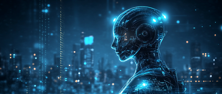 赛博朋克风格机器人概念图