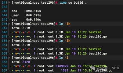 Go编译过程截图