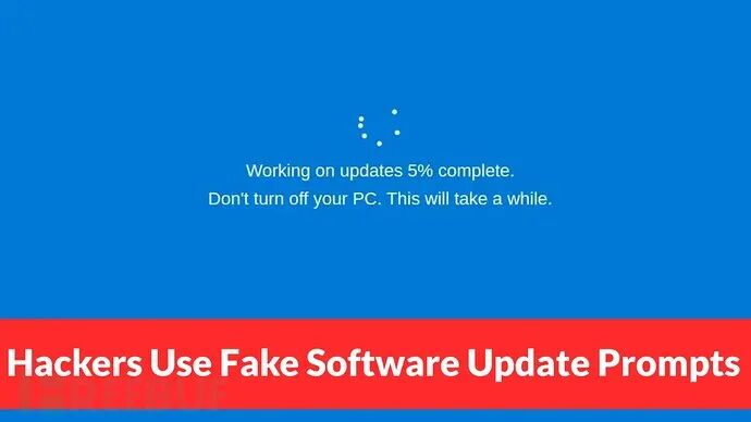 伪造软件更新提示的 macOS 界面
