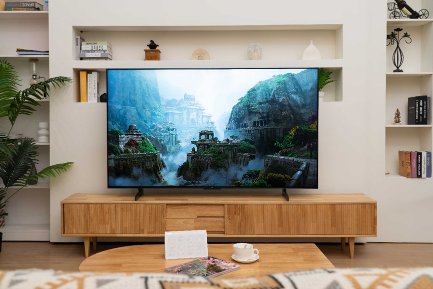 现代客厅摆放电视场景