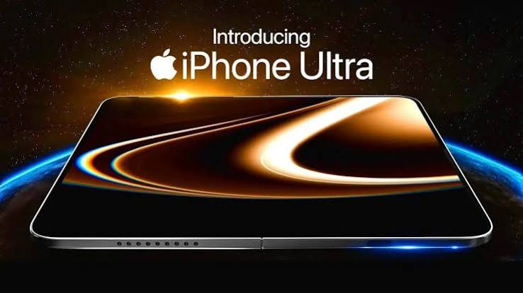 苹果折叠屏iPhone Ultra概念产品宣传图