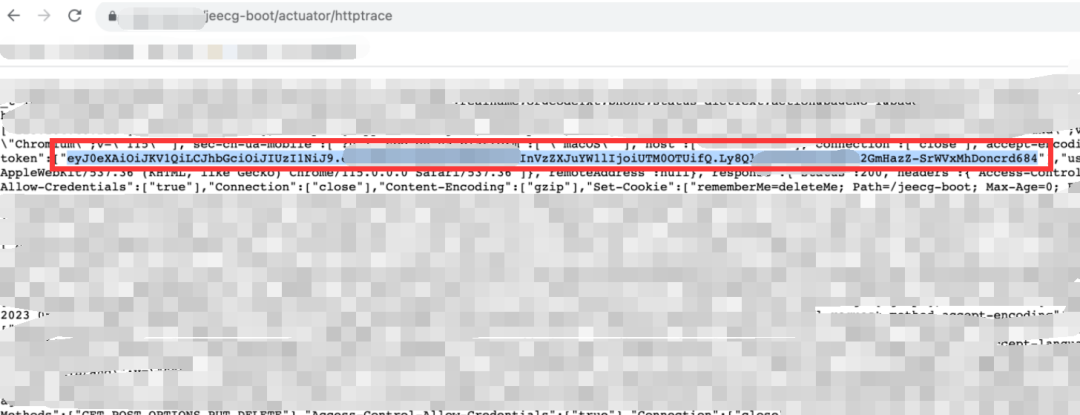 JeecgBoot HTTP请求响应体截图