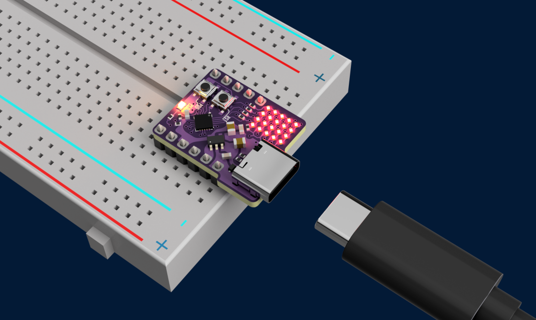 编程器与开发板连接示意图