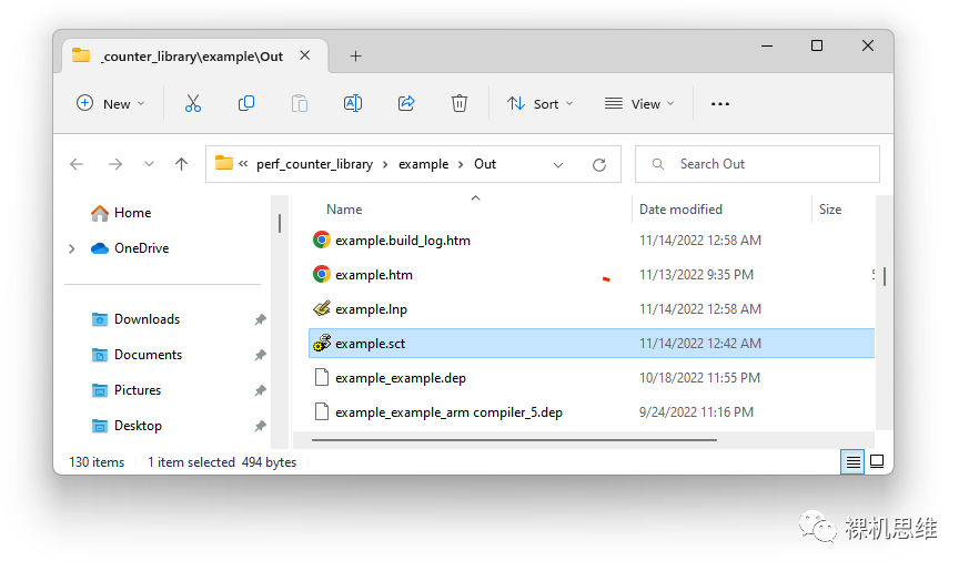 Out 文件夹目录，包含 example.sct