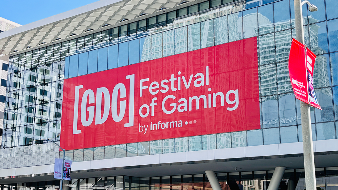 GDC 2026更名为“Festival of Gaming”的户外横幅