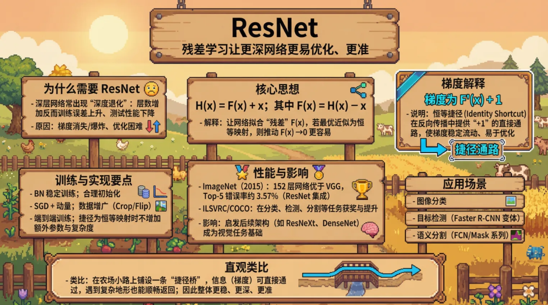 ResNet残差学习原理与核心思想图解