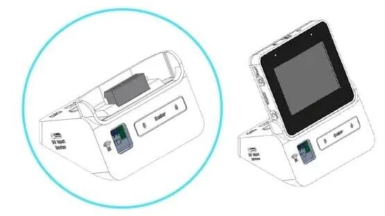 设备与底座结构线稿图