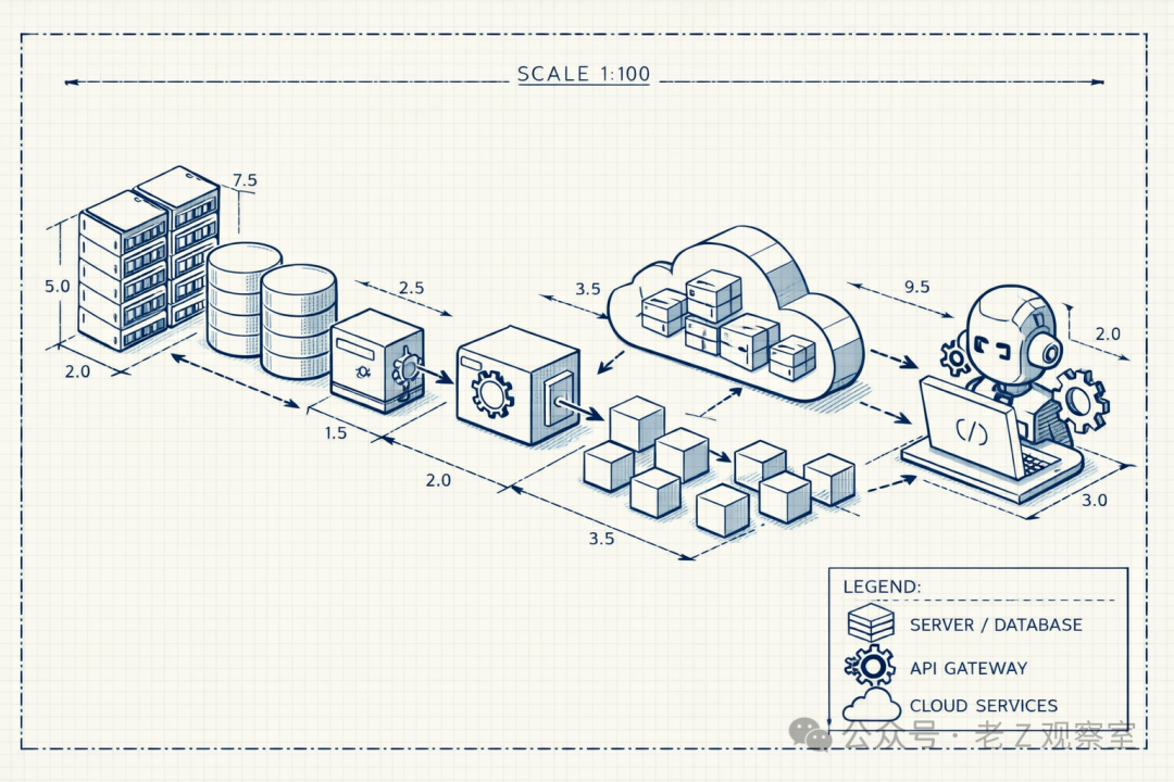 等轴测技术架构示意图