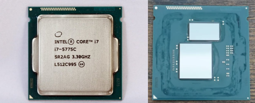 Intel Core i7-5775C处理器正反面照片