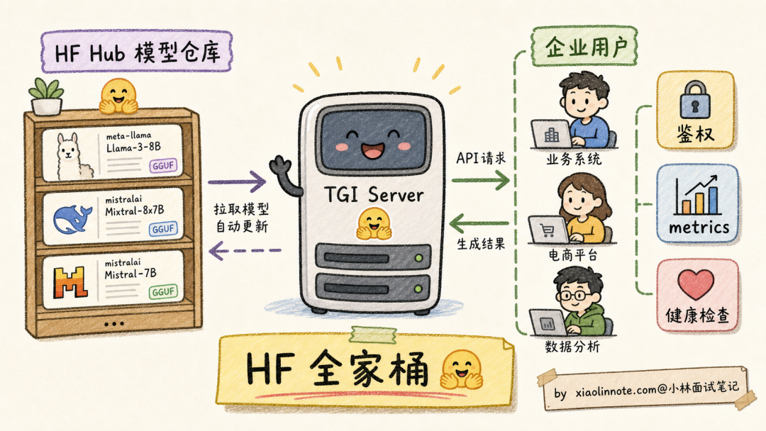 TGI Server 从 HF Hub 拉取模型服务企业用户