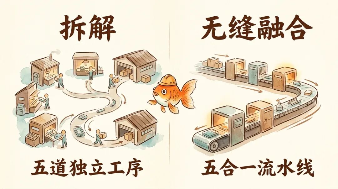 MoE Fusion Kernel 把五道独立工序合并为一条无缝流水线