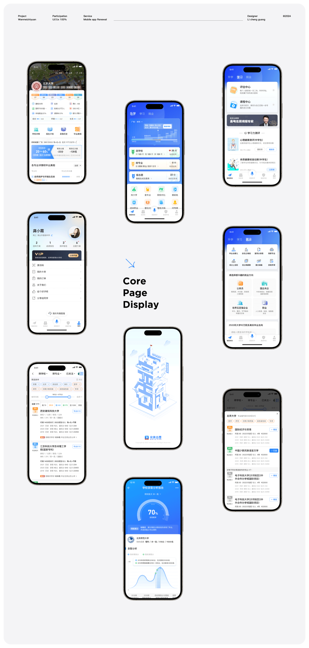 APP核心页面展示