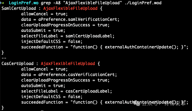 显示 LoginPref 使用 Ajax 的代码