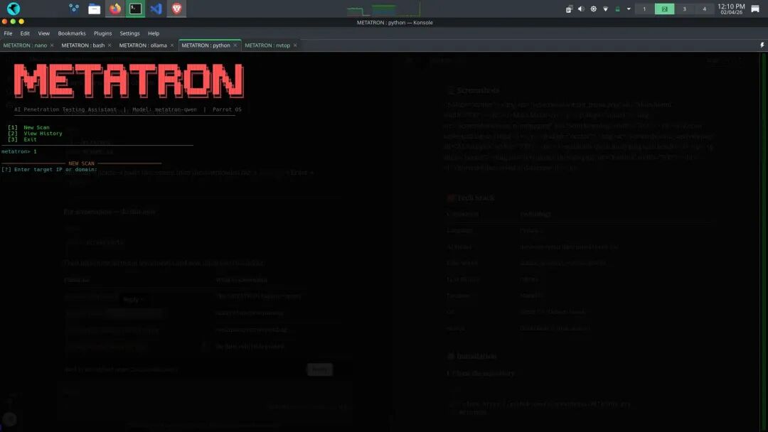 METATRON工具主界面截图