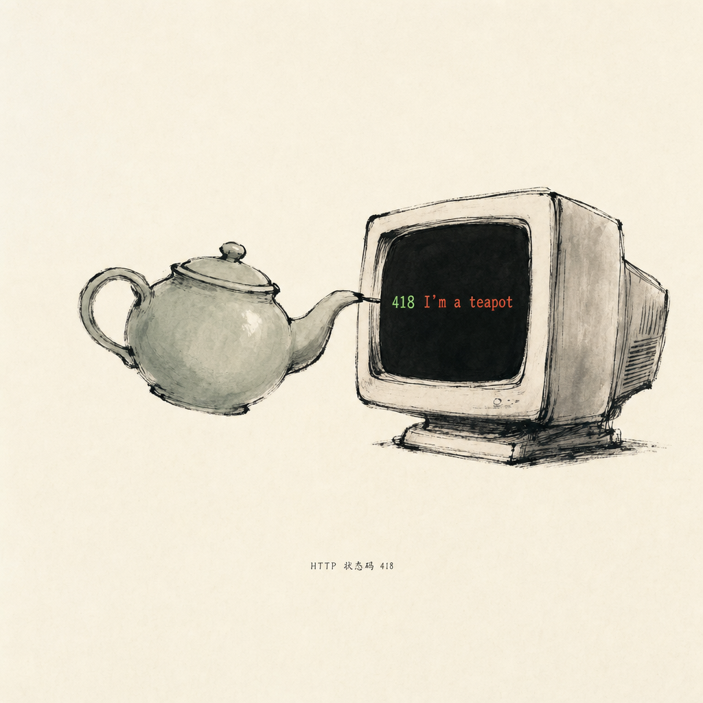 HTTP 418 我是茶壶插画