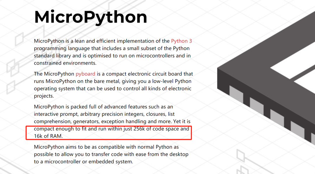 MicroPython 运行资源要求