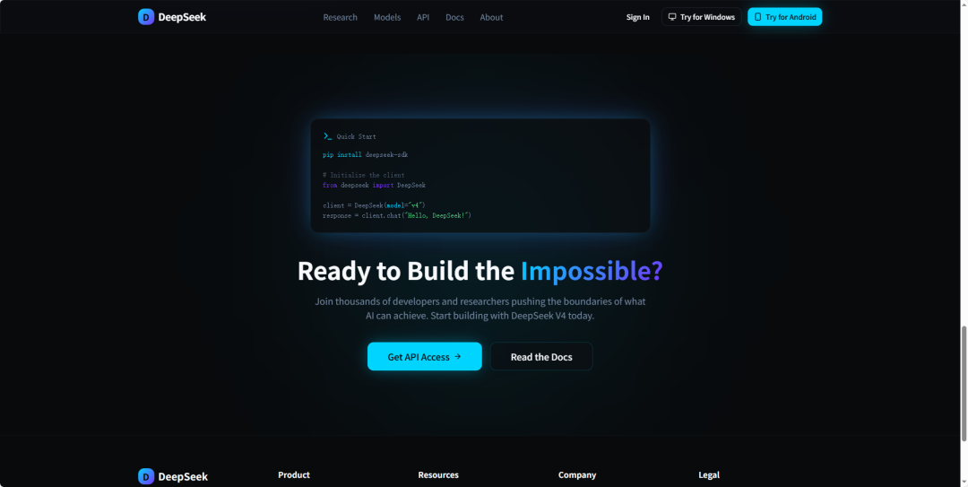 DeepSeek V4 API调用示例