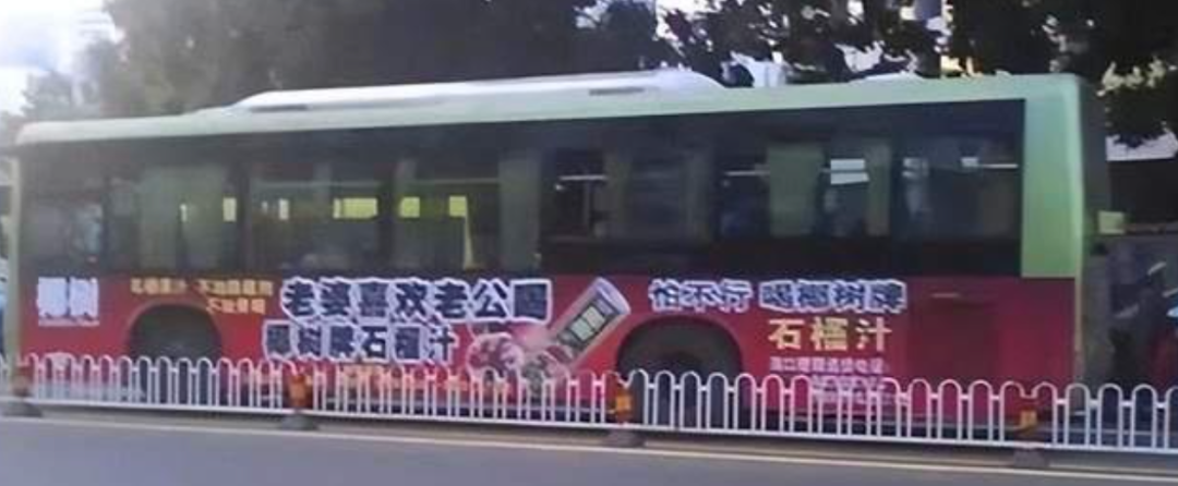 2009年椰树公交车车身广告