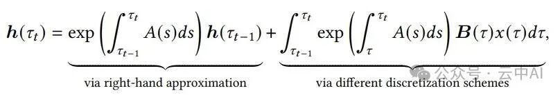连续状态更新积分公式
