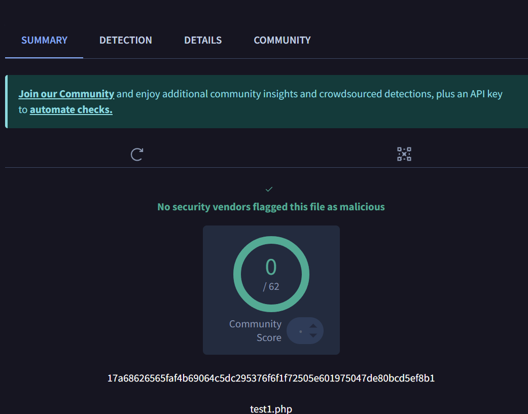 Virustotal检测结果