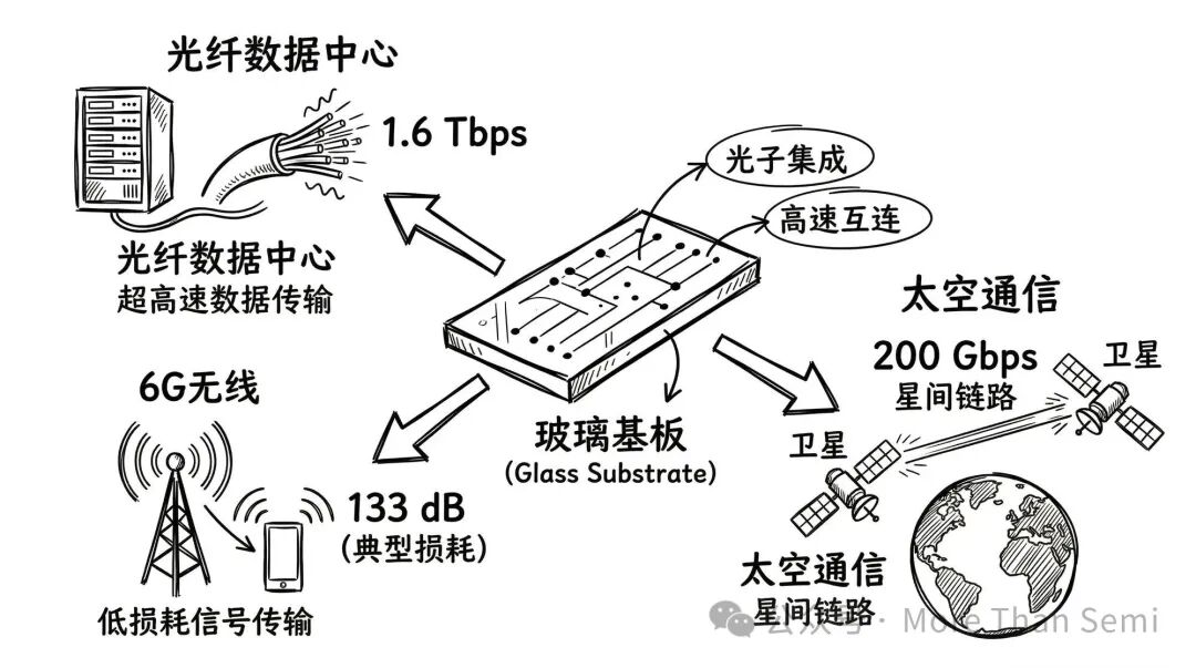 玻璃基板在光纤、6G与太空通信中的连接作用