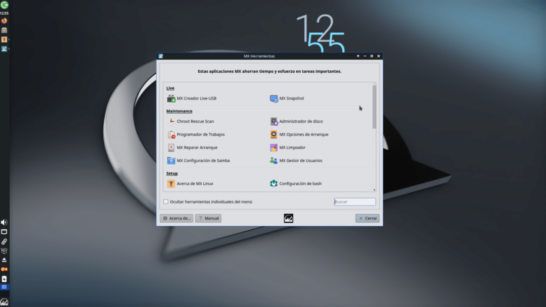 MX Tools 图形化系统管理工具界面