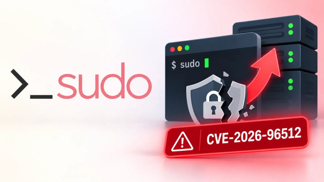 Sudo CVE-2026-96512 提权漏洞攻击示意图