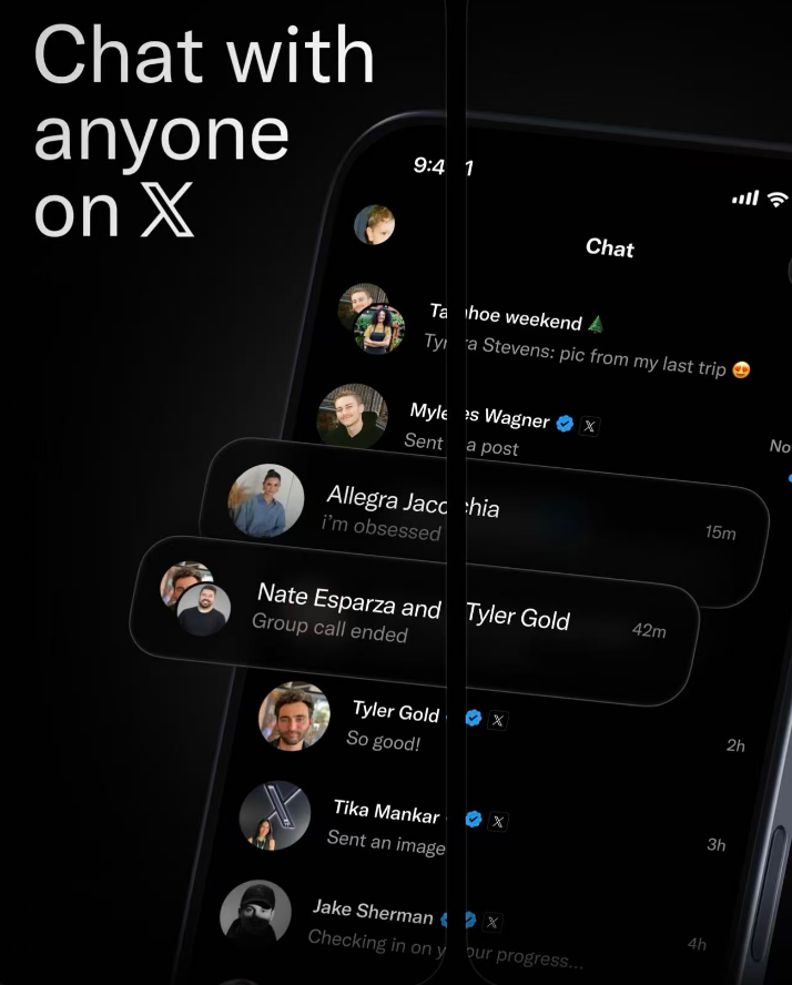 XChat聊天列表界面预览